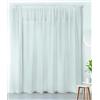 Linder Tende in voile per interni pronte da appendere, trasparenti, eleganti per finestre, in poliestere, lino, bianco, con finitura arricciatura, dimensioni 180 x 150 cm, ideale per soggiorno, camera
