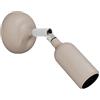 creative cables - Lampada Fermaluce in silicone con snodo e con interruttore incorporato - Senza lampadina, Desert Brown