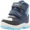 Geox B Flanfil B ABX, Caviglia Barca Bimba 0-24, Navy Turquoise, 22 EU