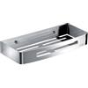 Gedy Nerva Porta Oggetti Rettangolare, Acciaio Inossidabile, Cromo, 30 X 12.8 X 4.5