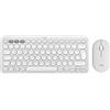 Logitech Pebble 2 Combo - Layout Tedesco QWERTZ, Bianco