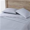 Eddie Bauer Home Sheets Set di biancheria da letto in percalle di cotone, fresco e fresco, elegante decorazione per la casa, Twin XL, righe blu/bianco