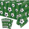 LKITMIUT 4 Confezioni Calcio Tovaglia Rettangolare in Plastica - Tema Sportivo per Compleanno e Decorazioni - 86 x 51 Pollici