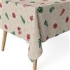 Martina Home Tovaglia resinata Piñas, 180 x 140 cm, colore: verde