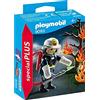 Playmobil 9093 - Pompiere con Albero in Fiamme