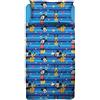 hermet Topolino Mickey Mouse, Lenzuolo Letto Singolo, Completo Letto, Lenzuolo Sopra, Lenzuolo Con Angoli, Federa, Blu, Disney, 100% Cotone, Prodotto Ufficiale