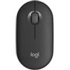 Logitech Pebble Mouse 2 M350s wireless Bluetooth sottile, portatile, leggero, personalizzabile, clic discreti, Easy-Switch per Windows, macOS, iPadOS, Android, Chrome OS - Grafite