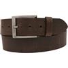 AnnaMatoni Cintura da uomo in pelle bovina, spessore 3,3 mm, look vintage con fibbia in metallo, colore nero anticato spazzolato (senza nichel) 4 cm di larghezza, Cognac 660, TW115