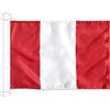 AZ FLAG BANDIERA NAVALE PERÙ SENZA STEMMA 45x30cm - BANDIERA MARITIMA PERUVIANA 30 x 45 cm speciale nautismo - AZ FLAG