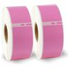 BETCKEY - 2 Grandi Rotoli 99010 Etichette Colorate(Rosa) Compatibile con DYMO S0722370, 28mm x 89mm, 700 Etichette per Indirizzi Utilizzo per LabelWriter 450 4XL NON per 550 o 5XL