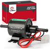 CarBole Pompa Carburante Elettrica 2.5-4 PSI,Pompa di Benzina Universale Adatta per Diesel e Benzina,Filo di Rame Puro,Dimensioni di Ingresso e Uscita di 8mm