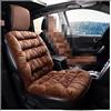 CGEAMDY Cuscino per Sedile Auto Coprisedile, Auto Anteriorie Copri-Sedili, Protezione per Sedile di Poliestere, Antiscivolo e Lavabile, Compatibili con Airbag, Adatto Maggior Parte delle Auto (caffè)