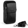 Hengwin Borsa a Tracolla per Telefono Cellulare con Cinturino, Marsupio per Uomo, Porta Smartphone in Vera Pelle, Borsellino Portafoglio da Viaggio, Piccolo Marsupio con Chiave per Carta Fionda