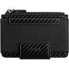 VULKIT Porta Carte di Credito da Uomo Slim Passcass Portafoglio in Pelle Hunter Porta Carte Minimalista con Blocco RFID con Finestra ID Tasca Portamonete con Cerniera e Chiusura Magnetica
