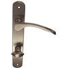 Alpertec Amos Alpertec - LS in ottone e acciaio inox colori per porte del bagno WC pulsante set maniglia porta guarnizioni, 32740353
