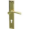 Alpertec Porta Alpertec Nelson - LS in ottone lucidato per casa un corridoio porte PZ pulsante set maniglia porta guarnizioni, 32215853