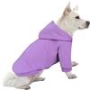 HuaLiSiJi Felpe con Cappuccio per Cani Felpa per Chihuahua Felpa per Gatto, Caldo e Leggero, Tessuto Morbido Facile da Indossare e Bei Colori (L, Viola)