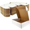 GIFTGARDEN Scatola di cartone Kraft per spedizione Set da 25,178x127x51 MM Scatole per spedizione Bianca