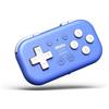 8Bitdo Micro Bluetooth Gamepad Pocket-sized Mini Controller for Switch, Android, and Raspberry Pi, Support Keyboard Mode (Blue)