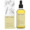 Forest & Shore Olio per la Crescita dei Capelli al 100% Naturale con Olio di Cocco, Olio di Ricino, Olio di Argan, Olio di Rosmarino e Olio di Mandorle per Maschera Capelli (100ml, Olio per la crescita dei capelli)