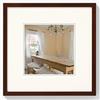 walther design noce 15 x 15 cm Cornice in legno Peperoni BP150N