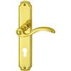 Alpertec Porta Alpertec Rebeca - LS in ottone lucidato per casa un corridoio porte PZ pulsante set maniglia porta guarnizioni, 32410273