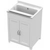 MONGARDI - MOBILE LAVATOIO IN RESINA CON LAVELLO 60X50X84 E ASSE