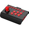 LiLiTok Arcade Fight Stick, Street Fighter Arcade Combattimento Joystick con Turbo & Macro, compatibile con Xbox / PS4 / PS3 / Switch/PC/Android iOS Phone (nero rosso)