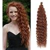 Dsoar Capelli a Torsione Profonda all'Uncinetto Onda d'Acqua Torsione Fasci di Capelli Sintetici Ricci Che Intrecciano l'Estensione dei Capelli Ombre, 22Inch 3 Packs