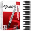 Sharpie pennarelli indelebili | punta fine | inchiostro nero | scatola da 12