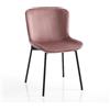 Oresteluchetta Set 4 sedie RANN VELVET PINK