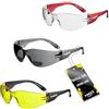 voltX 3 x GRAFTER' Bifocale Leggero Industriale Occhiali di sicurezza, Certificati CE EN166f / Occhiali per ciclisti (1x Trasparenti 1x Giallo 1x Grigio Fumo +2.0 diopttrie) - Safety Reading Glasses
