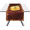 Excelsa Autumn Leaves Tovaglia Runner da Tavola, 100% Cotone. 140 x 45 cm