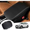 GAFAT Compatibile con BMW X3 G01/X4 G02/ iX3 2019-2023 2024 Copribraccioli, Copertura per Bracciolo Centrale, Cuscino Console Centrale, Protezione Bracciolo, in Pelle PU, X3 G01 Accessori (Nero)