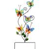 Larber 83CM Farfalla Decorazione per Metallo Giardino, Farfalle Paletto Giardino in Metallo Decorazione per Cortile, Decorative Scultura da Giardino, Figurine Decorazione per Esterni Giardino Prato Patio