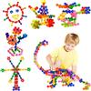 TOMYOU Set di blocchi di costruzione di giocattoli creativi - 100 pezzi Costruisci giocattoli di puzzle per bambini STEM Giocattoli educativi per bambini Connessione per ragazze Ragazzi