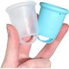 Beppy Coppetta Menstruale Combo Ocean: 2 Coppette Mestruali | Coppetta Menstruale Silicona Medicale (Blu/Trasparente)