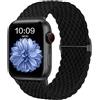 CeMiKa Cinturino di Intrecciato Compatible per Apple Watch 45mm 46mm 44mm 49mm, Sport Nylon Ricambio Elastica Cinturini per iWatch Series 11 10 9 8 7 6 5 4 SE Ultra 3 2 1, Donna Uomini, Nero