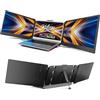 KEFEYA Monitor Portatile per Laptop, Display IPS Full HD da 14, Estensore dello Schermo del Laptop, Compatibile con Mac Windows Chrome da 13-17