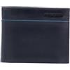 PIQUADRO Portafoglio B2 revamp con portacarte PU3891B2VR blu