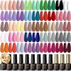ROSALIND Smalto Semipermanente 48pz, con Base e Top Coat, Matt Coat, per unghie in gel UV LED Verde Grigio Nudo Autunno Inverno Nail Art