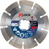 BOSCH DBX541P - Disco diamantato segmentato X-LOCK Premium da 5 pollici compatibile con mandrino da 7/8 pollici per applicazioni su calcestruzzo, mattoni e blocchi