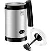 Melitta CREMIO 1014-03 Montalatte Elettrico per Cappuccino, Macchiato, Schiuma Latte Calda o Fredda, Acciaio Inox, Nero