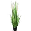 Arnusa Pianta artificiale decorativa 90 cm erba di pampa con vaso Arredamento del soggiorno Molto realistico