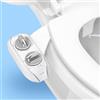 Luxe Bidet NEO 185 Plus - Sedile WC meccanico di nuova generazione con innovative cerniere EZ-Lift, doppi ugelli e modalità autopulente a 360° (cromato)