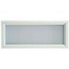 DEMLOU Griglia di Ventilazione in Alluminio Bianco RAL 9016 - 33 x 12 cm. | Formato stretto e lineare - rete protettiva - verniciabile con pittura ad acqua - camino e stufa - trattamento 200 °C