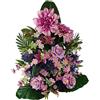 DRW Centro Fiori Artificiali Cimitero, Santi, Chiese, Anniversari, Cerimonie, Matrimoni Viola e Malva dalie, Rose e Margherite 70x60x30 cm