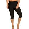 Ulla Popken Schwimmcapri Costume a Pantaloncino, Nero, 50 Donna