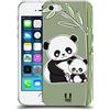 Head Case Designs Panda Animali E Cuccioli Custodia Cover in Morbido Gel Compatibile con Apple iPhone 5 / iPhone 5s / iPhone SE 2016