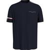 Tommy Hilfiger T-shirt GLOBAL Stripe Tee MW0MW29393DW5, blu navy, L